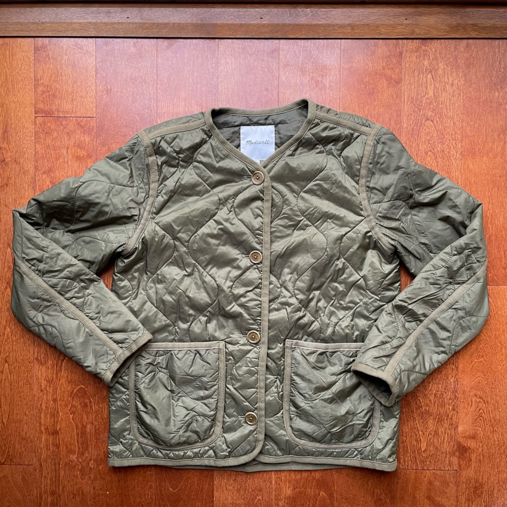Madewell Olive Quilted Jacket